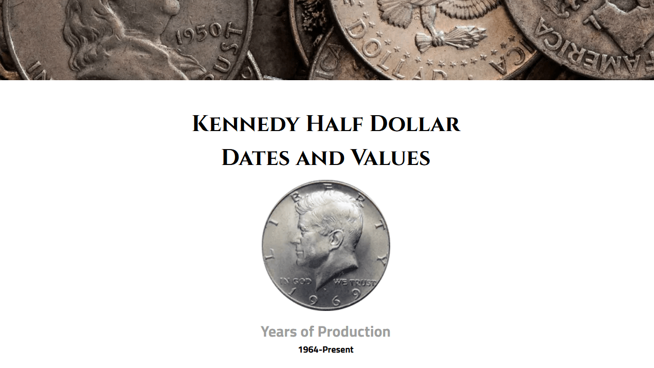 Kennedy Half Dollar Key Dates Values 1964 Present